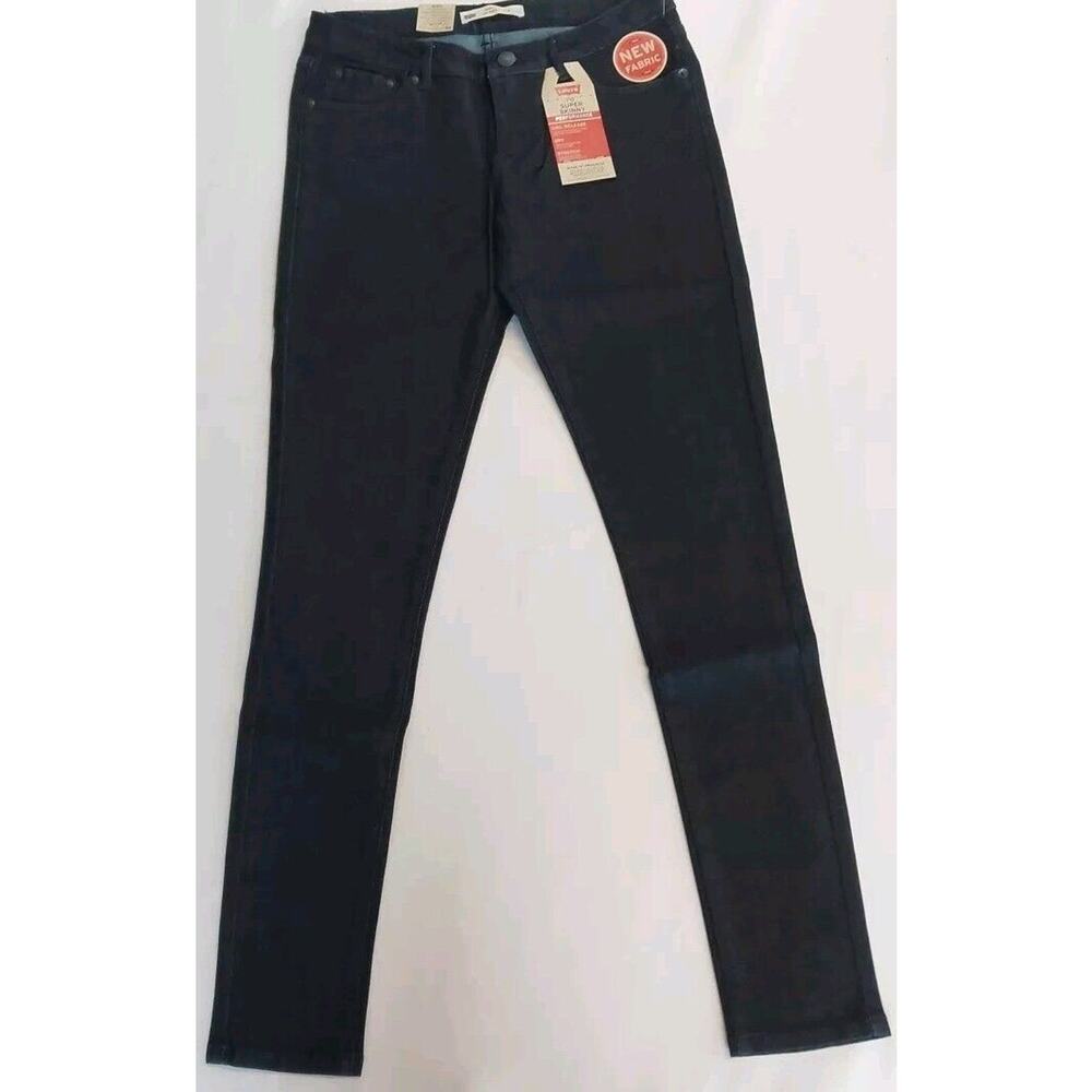 Levi's 710 Super Skinny Adjustable Waistband Jeans, Size 16 Regular Stretch